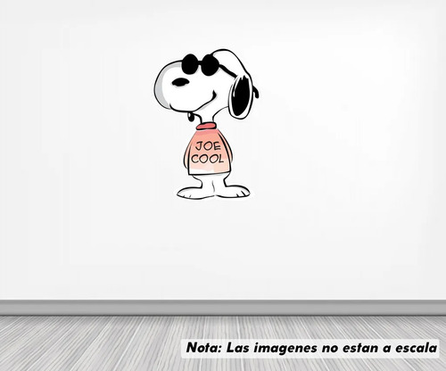 Vinil Sticker Pared 120cm Snoopy Joe Cool 6c