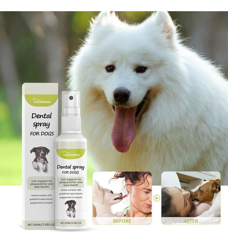 Spray Limpiador Bucal De Menta Para Mascotas Fresh Breath, 1