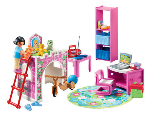 Playmobil Muñeca De Habitación Infantil 9270 De 40 Piezas