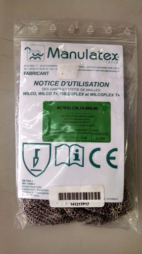 Guante Acero Inoxidable Manulatex Anti-corte Made In France