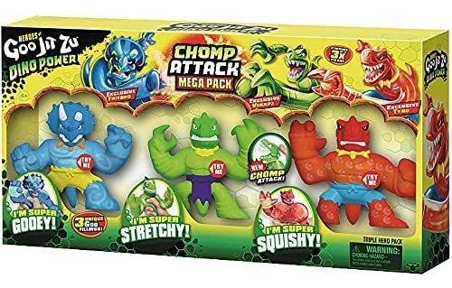 Heroes Of Dino Power Mega Pack De 3 Chomp Attack