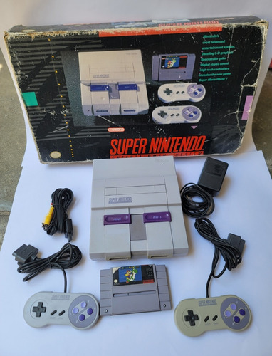 Nintendo Super Nes Standard + Caja + Super Mario World