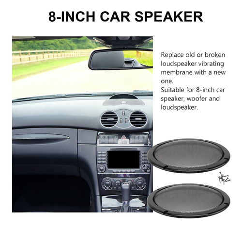 Imagen 5 de 8 de 2 Piezas De Coche Para Altavoces De Coche, Membranas, Protec