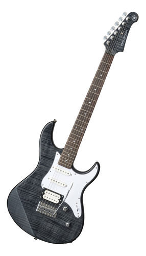 Guitarra elétrica Yamaha PAC200 Series 212VQM preta translúcida brilhante de amieiro/ácer com escala de jacarandá