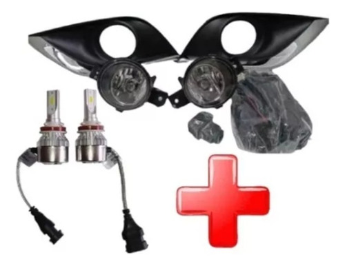 Kit Neblineros Nissan Versa 2015-2020 + Ampolletas Led