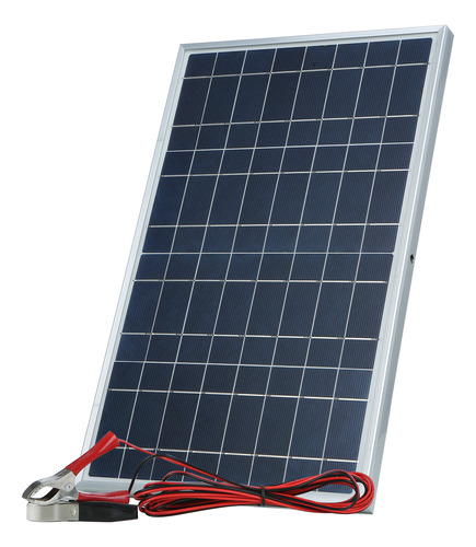 Kit Panel Solar 30w.c 12v/18v Con Clip Cocodrilo/resistent