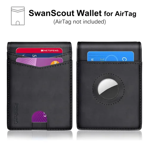 Cartera Swanscout Para Airtag, Versión Con Clip Para Cartera
