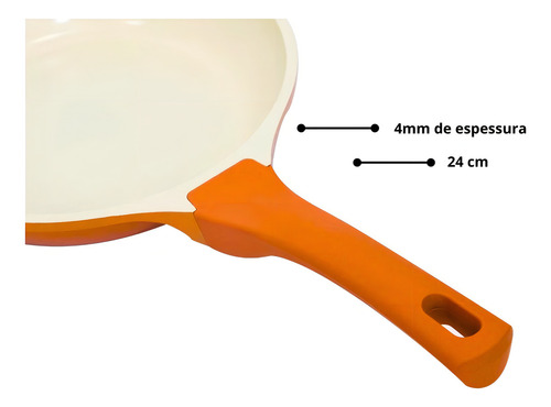Frigideira Cook E Chefe Em Indução 1,5l Laranja Mimo Style