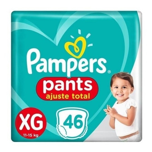 Fralda Pampers Pants Xg Ajuste Total Com 46 Tiras