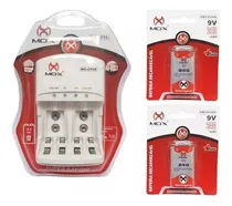 Comprar Carregador De Pilhas E Bateria Mox + 2 Baterias Recarregável