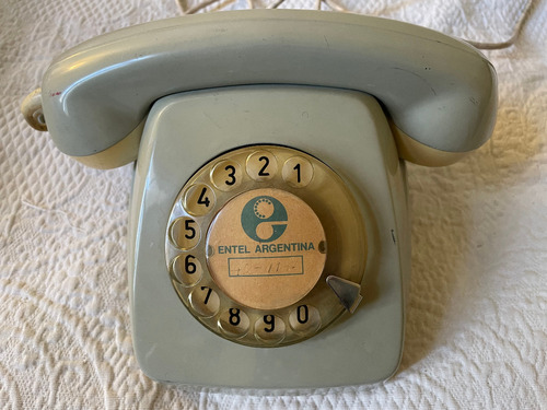 Teléfono Vintage Gris Entel Años 70 Tlf300 K 03 X