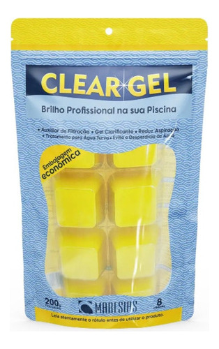 Reduz Aspiração Clear Gel 200g Para Piscinas