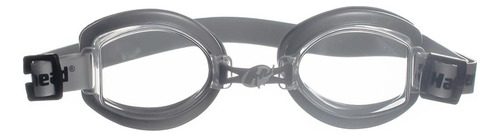 Óculos De Natação Hammerhead Adulto Vortex 1.0 Vedação Pvc Cor Cristal Prata