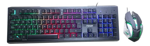 Teclado Y Mouse Noga Nkb-089 Rgb Negro