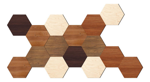 Calcomanía De Pared De Panal 15 Pegatinas Hexagonales Antide