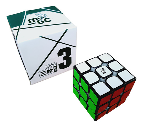 Mgc 3x3 Magnético Cubo Rubik Yj Speedcube Negro Moyu   