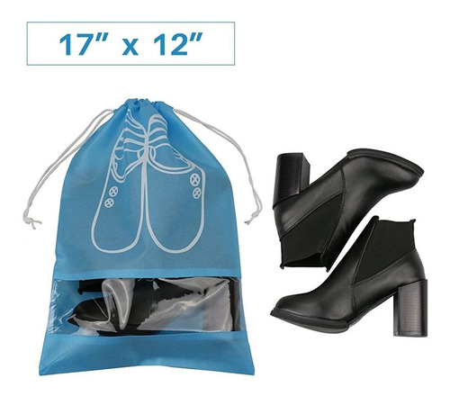 Bolsas Organizadoras Zapatos Viaje 10 Piezas Con Cordón