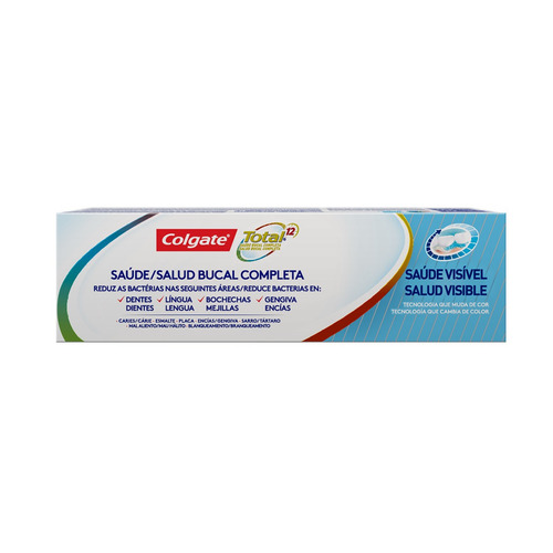 Imagen 3 de 3 de Pasta dental Colgate Total 12 Salud Visible en crema 128 g