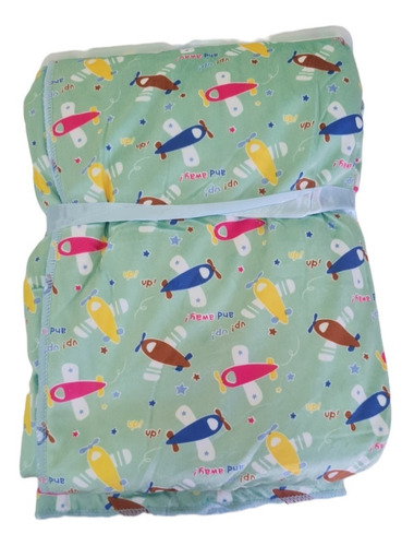 Imagen 2 de 2 de Manta Frazada Bebe Colores Variados