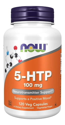 5-htp 100 Mg Neurotransmisores Now 120 Capsulas Vegetales