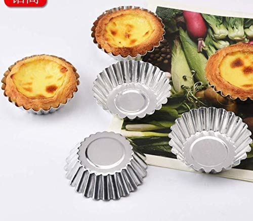 Molde De Tarta De Huevo De Aluminio Lassum, 10 Unidades