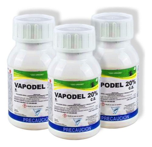 Vapodel 20% C. E. 240 Ml Moscas Mosquitos Moscos - 3 Pzs