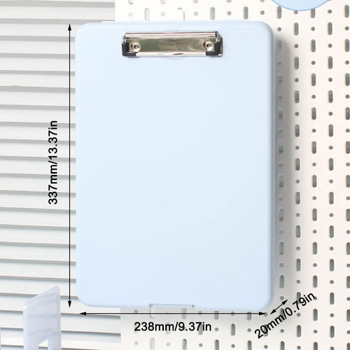 Caixa De Armazenamento A4 Folder Clamp Storage Box, Bloco De