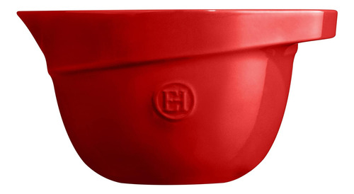 Emile Henry, Tazón Grande Para Mezclar Color Burdeos, 11,5 X