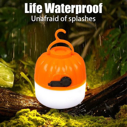 Linterna Pequeña Led Para Acampar Con Forma De Calabaza, 5 U