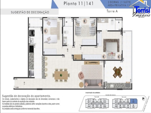 Imagem 24 de 24 de Apartamento Em Praia Grande Frente Praia, 02 Dormitórios, Caiçara, Ap03069 - Ap03069 - 70273248