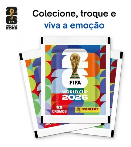 Kit 140 Figurinhas Licenciada Cromo Copa Mundo 2026 Original