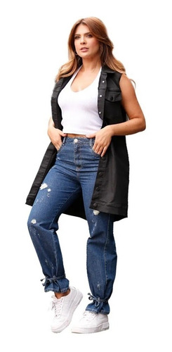 Imagen 3 de 5 de Vestido 2 Usos Eco Cuero T11042003 Trucco´s