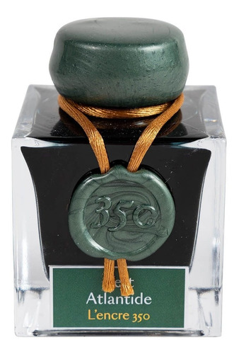 Tinta Pluma Fuente J.herbin Vert Atlantide 350 Aniv. 50 Ml 