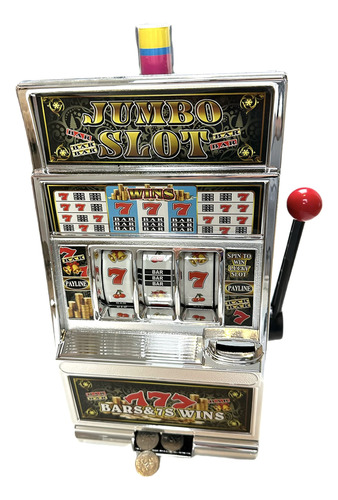 777 Jumbo Slot Machine Casino Toy Piggy Bank Con Luces Inte.