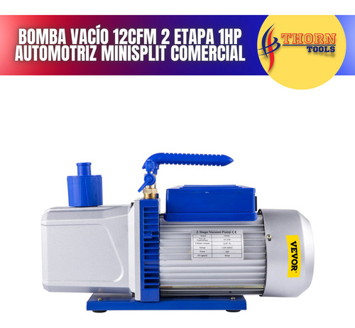 Bomba Vacío 12cfm 2 Etapa 1hp Automotriz Minisplit Comercial