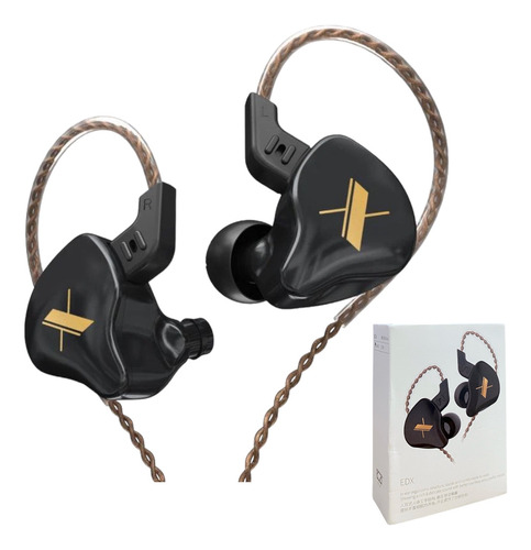 Fone De Ouvido Kz Edx Sem Microfone Preto Original + Nf