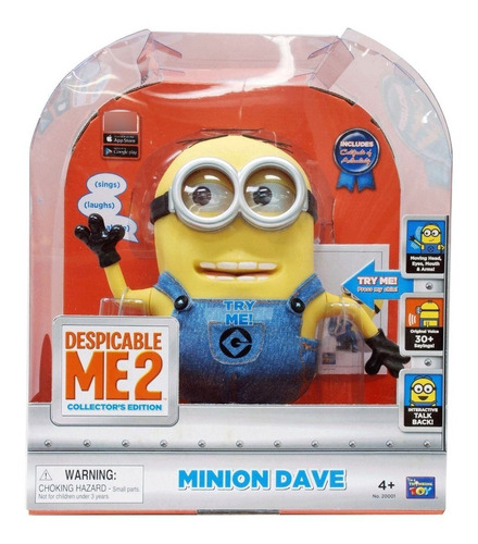 Mi Villano Favorito Minions Dave (idioma Minions) Bunny Toys