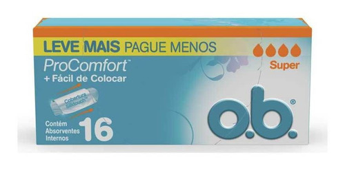 Absorvente Ob Interno Comfort Super C 16