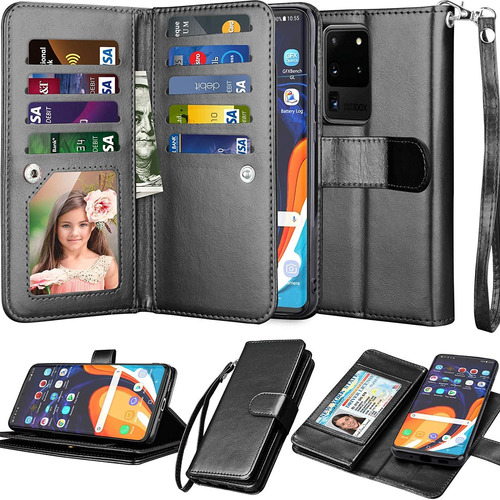 Funda Billetera Para Samsung Galaxy S20 Ultra 5g Cuero Pu