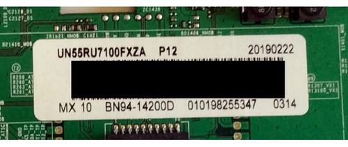 Main Samsung Bn94-14200d / Bn97-15719d Modelo Un55ru7100 (Usado)