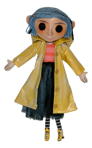 Coraline Ojos Boton Muñeca 22cm Neca Original