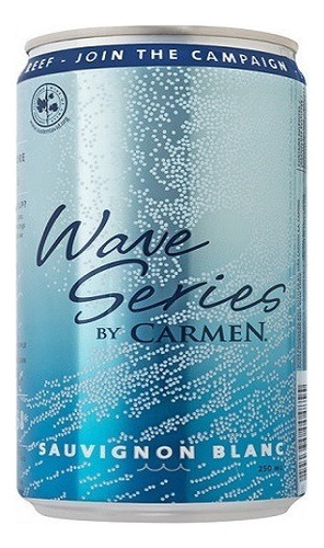 Vino Blanco Wave Series By Carmen Sauvignon Blanc Lt 250