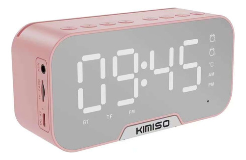 Despertador Parlante Kimiso K10 Usb Bluetooth Rectangular