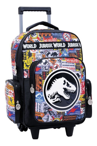 Mochila Con Carrito 16 Pulgadas Jurassic World Original