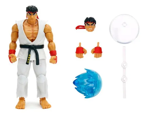 Boneco Ryu Jada Toys Street Fighter Ultra Hadouken | Frete Boneco Ryu Jada Toys Street Fighter Ultra Hadouken | Frete