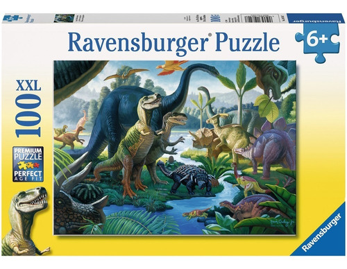 Rompecabezas Ravensburger Tierra De Los Dinosaurios 100 Piezas 6+