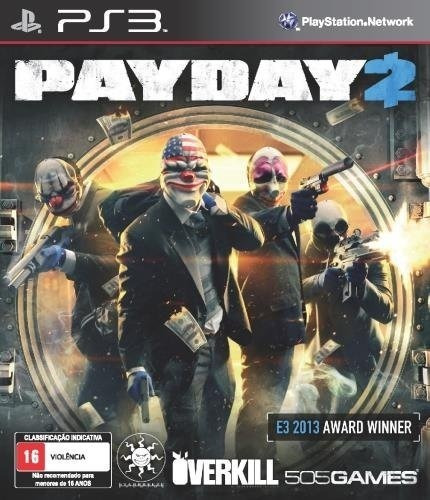 Jogo Payday 2 Playstation 3 Ps3 Mídia Física Original Game