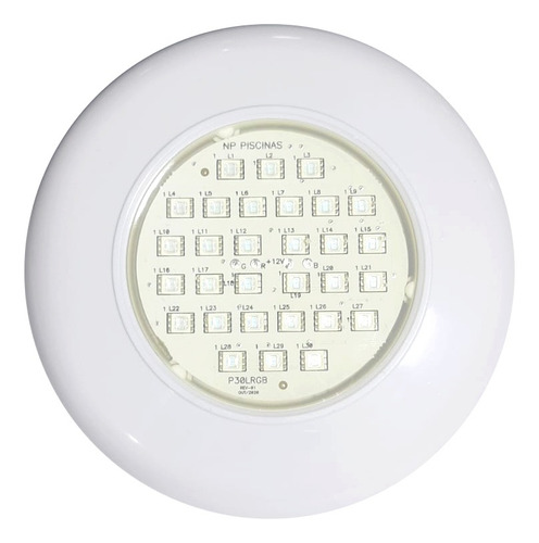 Kit 07 Super Led 20w Rgb + Central Com Fonte 12v P/ Piscina