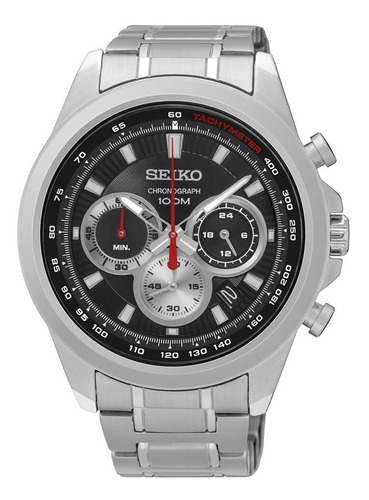 Reloj Seiko Ssb241 Cronógrafo Wr100m Acero Agente Oficial