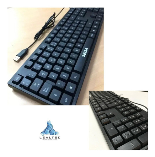 Imagen 4 de 5 de Teclado Alambrico Con Letra Ñ - Para Pc Portatil Laptop